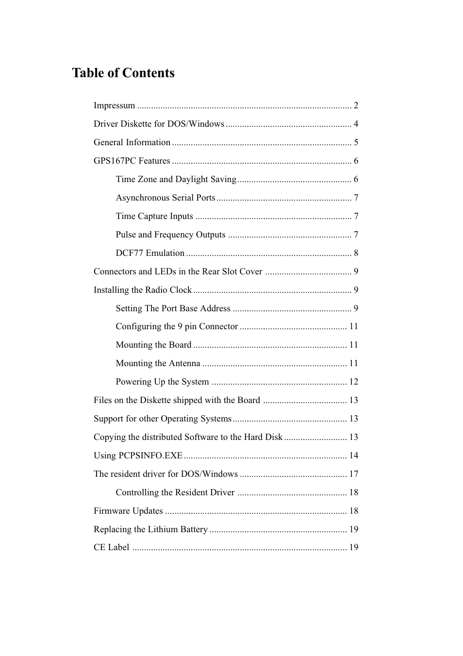 Meinberg GPS167PC User Manual | Page 3 / 28