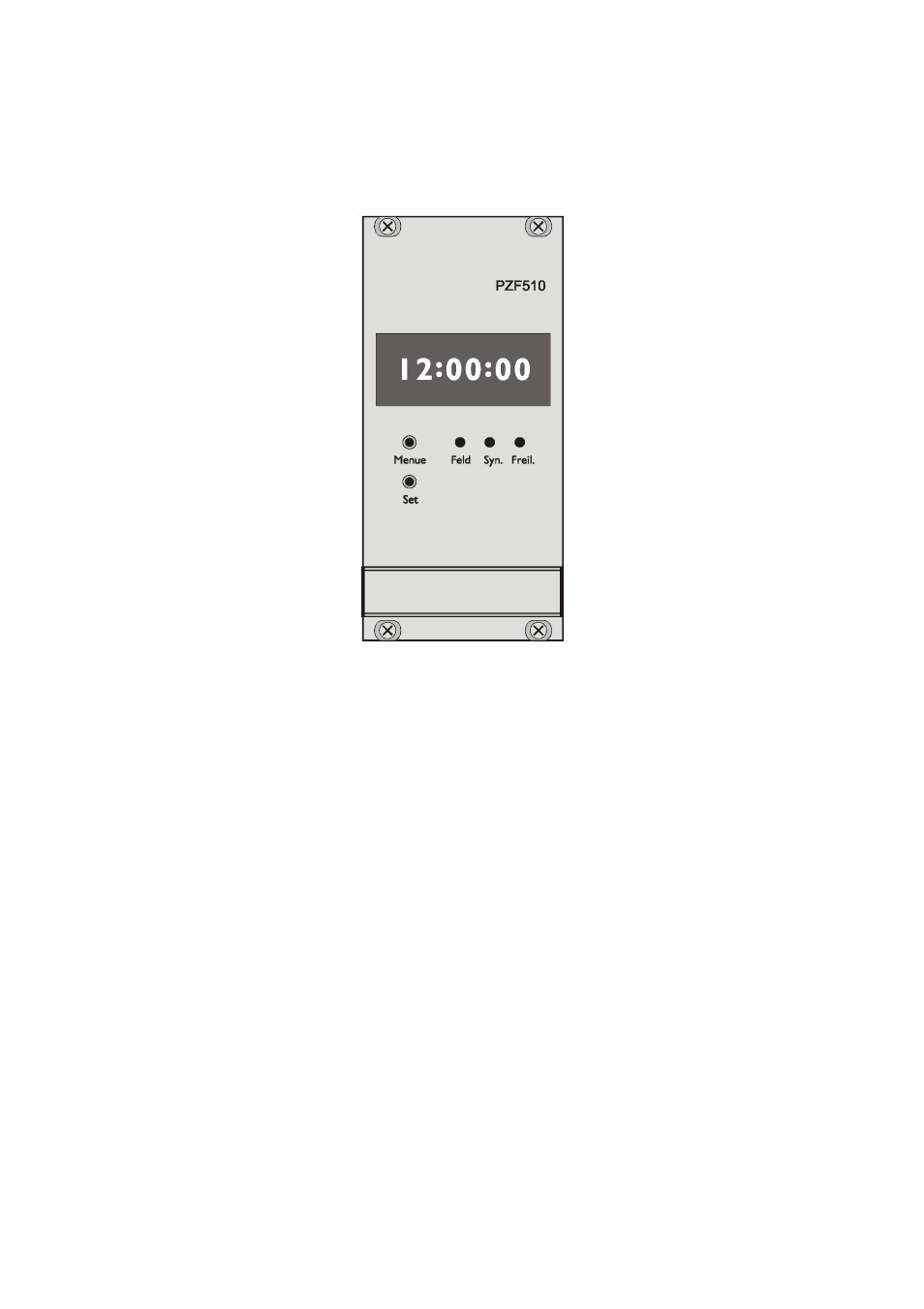 Front panel, Pilot lamps | Meinberg PZF510 User Manual | Page 8 / 26