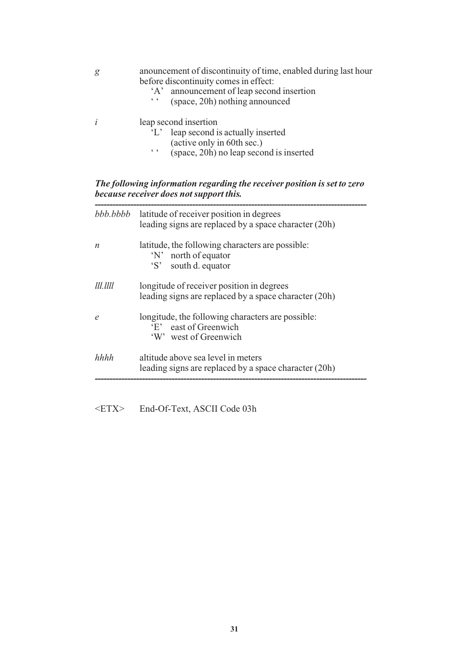 Signal description pzf511 | Meinberg PZF511 User Manual | Page 31 / 36