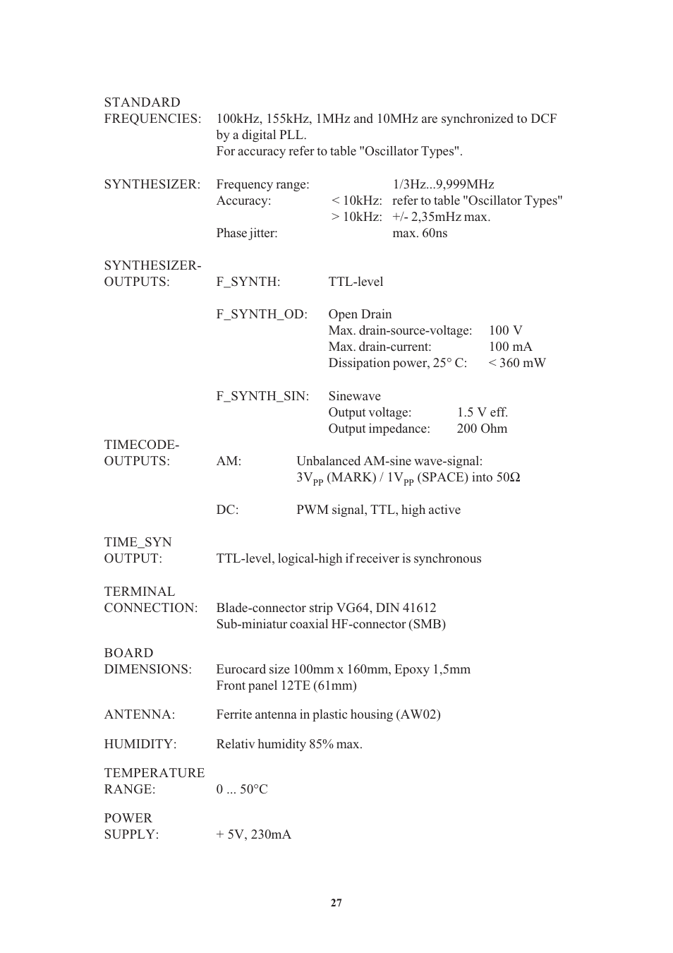 Meinberg PZF600 User Manual | Page 27 / 40