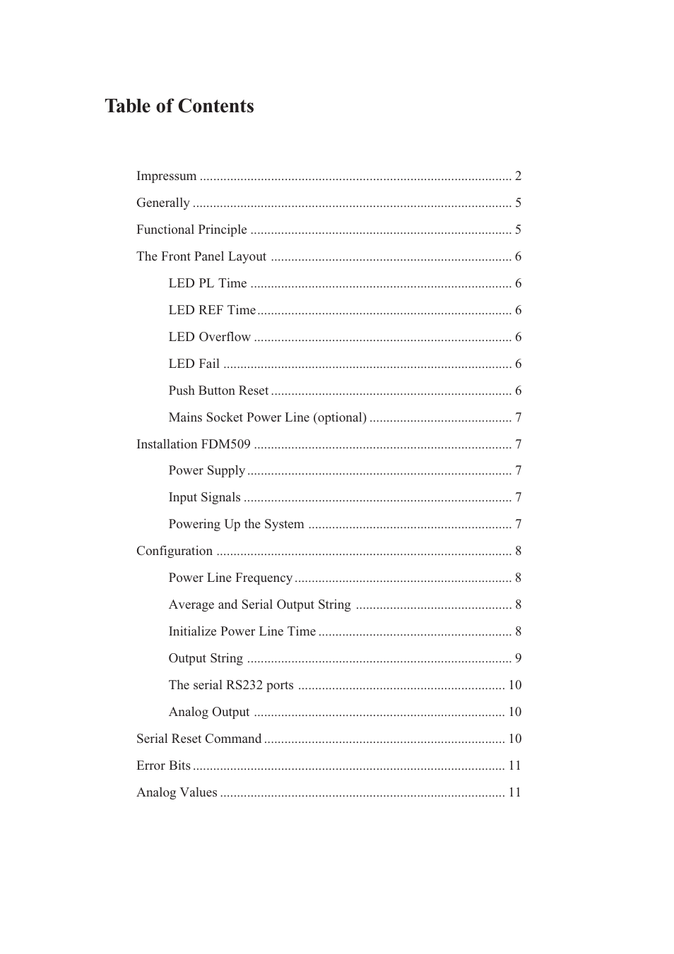 Meinberg FDM509 User Manual | Page 3 / 20