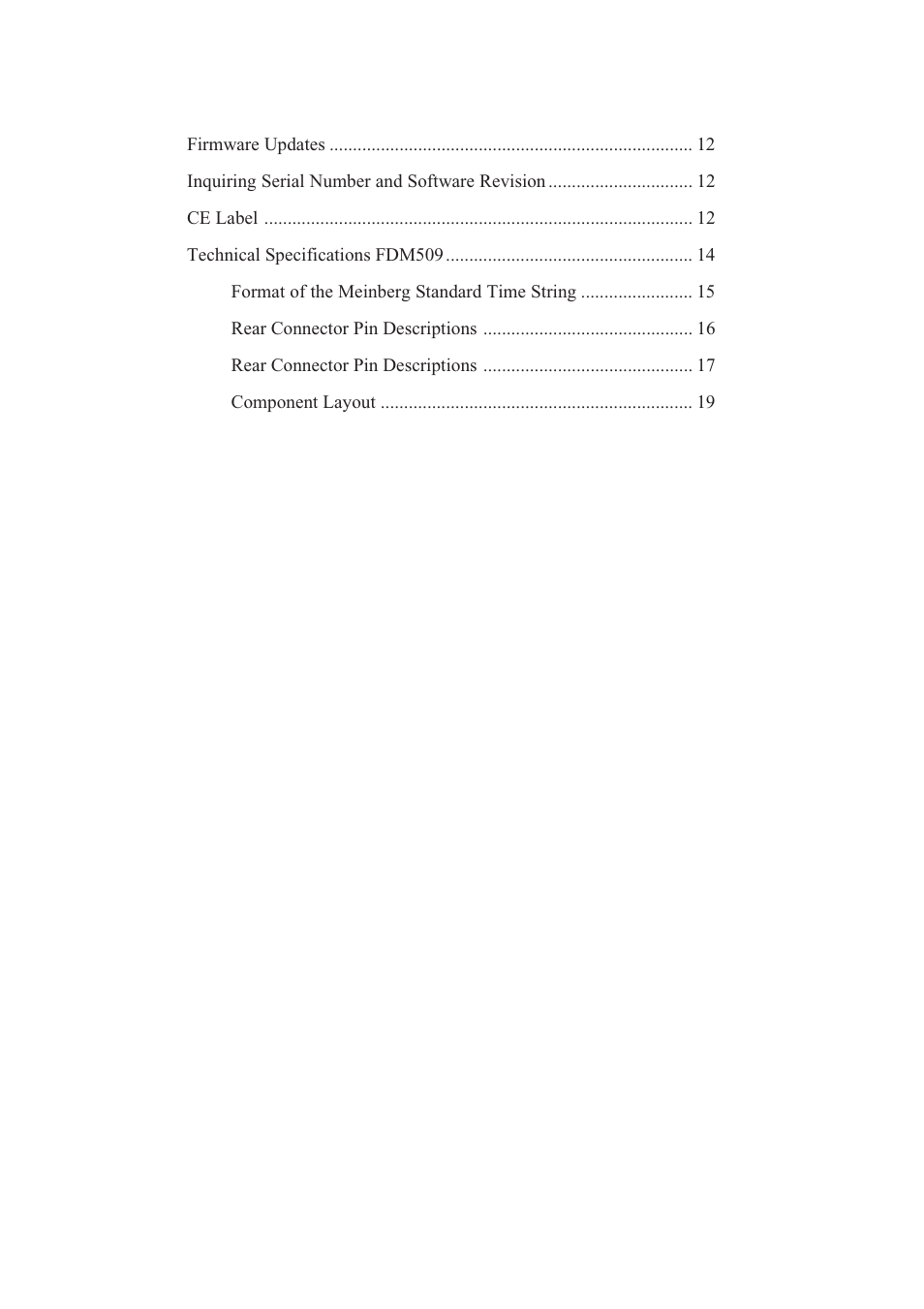 Meinberg FDM509 User Manual | Page 4 / 20