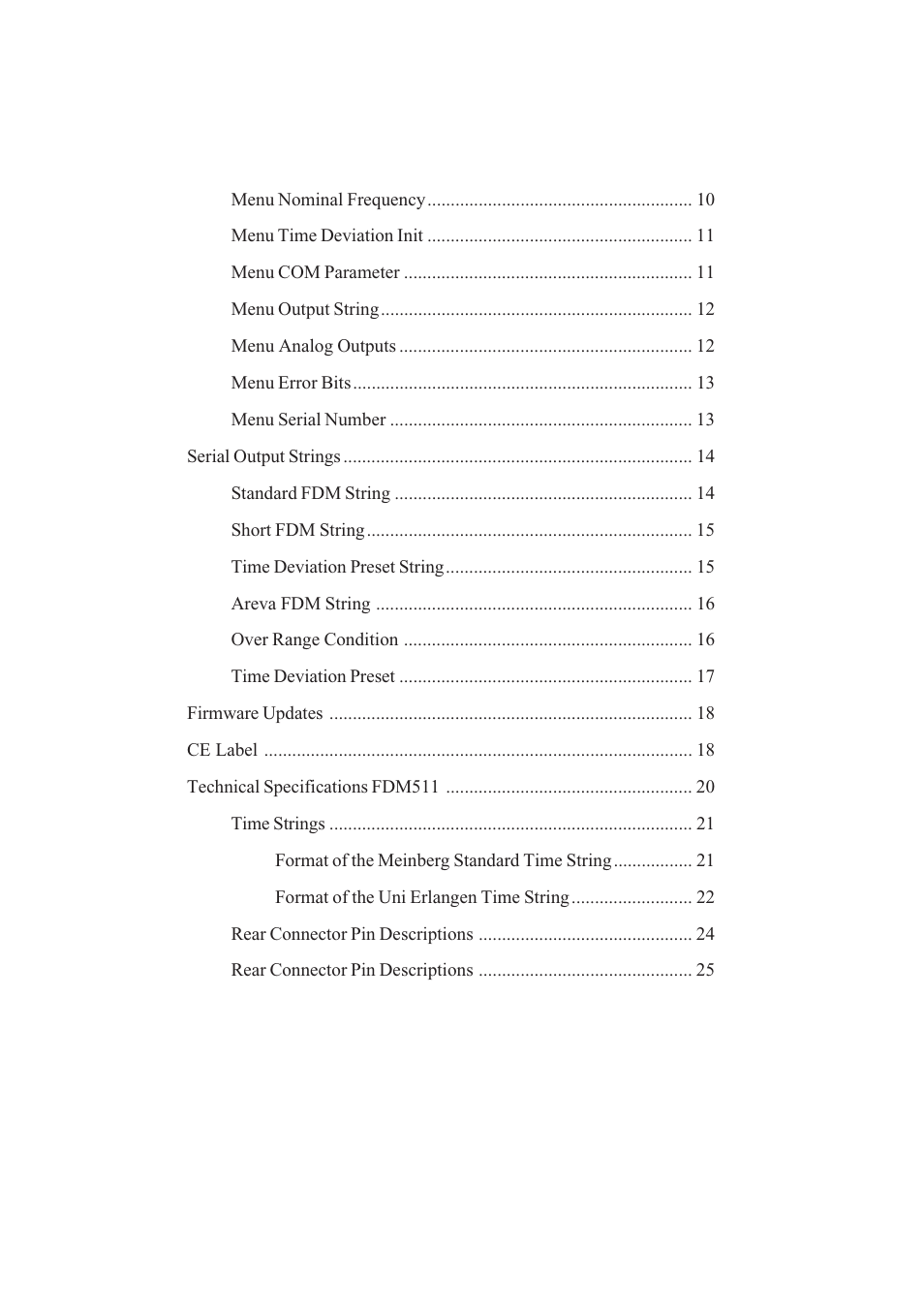 Meinberg FDM511 User Manual | Page 4 / 26