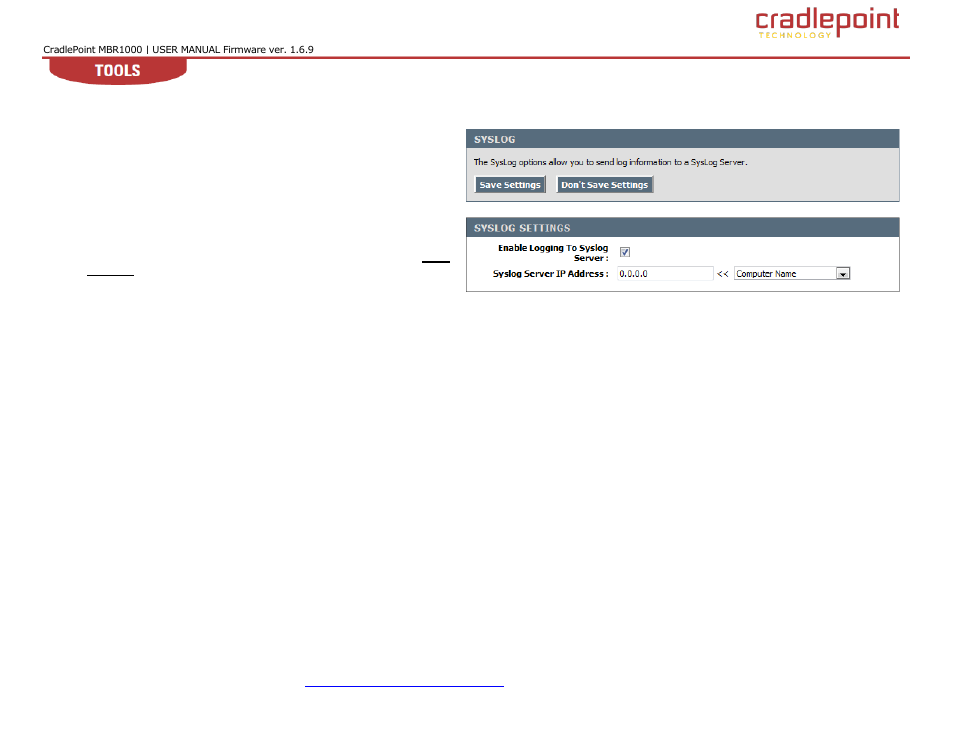Yslog, 8 syslog | Cradlepoint WIPIPE MBR1000 User Manual | Page 100 / 130