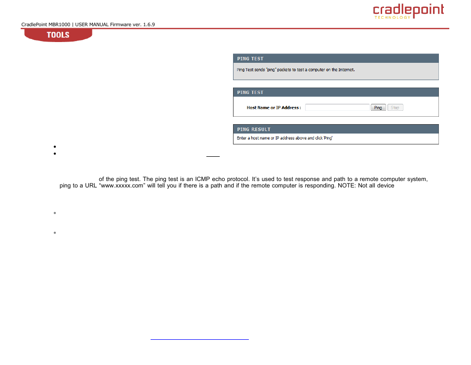 Ystem, Heck, 10 system check (ping test) | Cradlepoint WIPIPE MBR1000 User Manual | Page 102 / 130