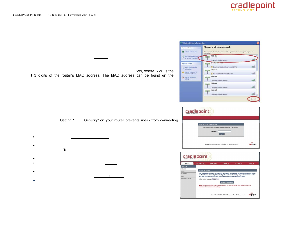 Stablishing a, Ireless, Nternet | Onnection, 3 establishing a wireless internet connection | Cradlepoint WIPIPE MBR1000 User Manual | Page 11 / 130