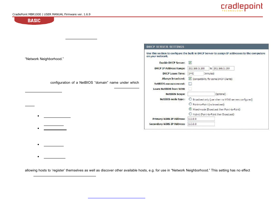 Cradlepoint WIPIPE MBR1000 User Manual | Page 22 / 130