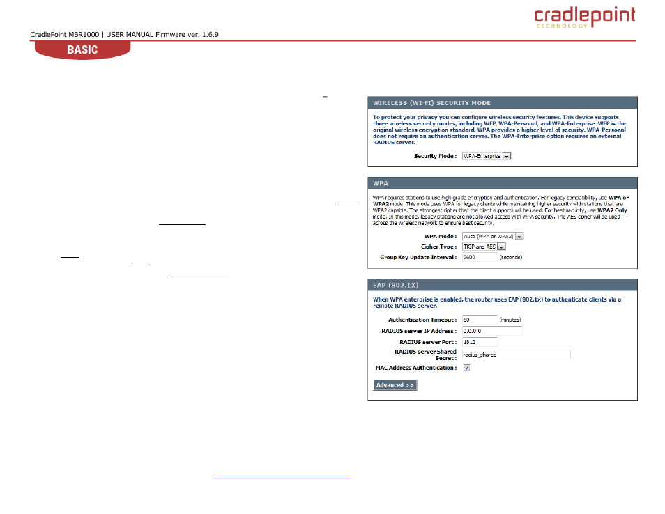 Cradlepoint WIPIPE MBR1000 User Manual | Page 34 / 130