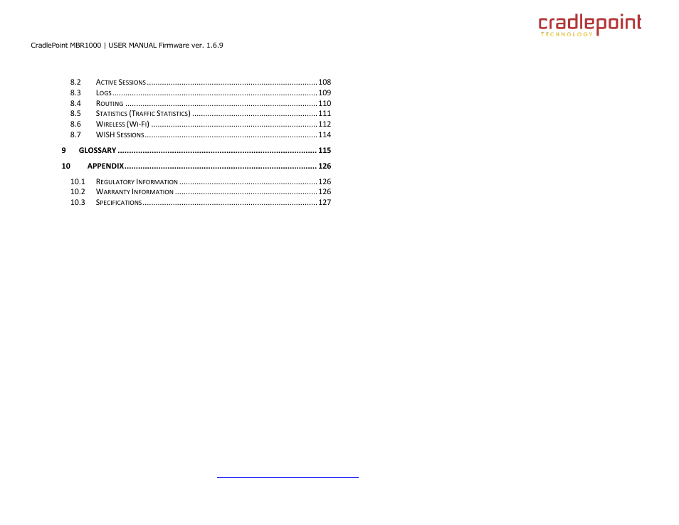 Cradlepoint WIPIPE MBR1000 User Manual | Page 4 / 130