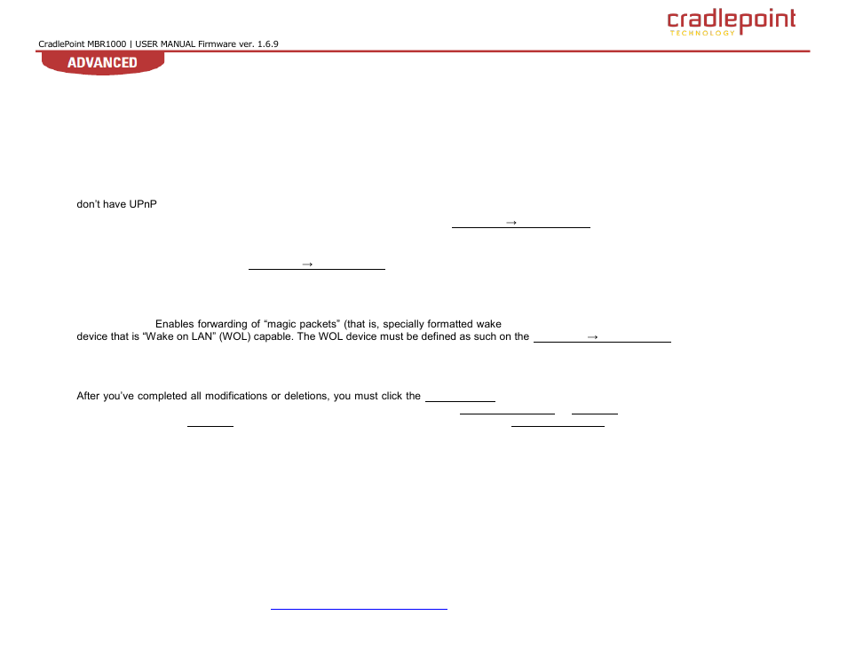 Cradlepoint WIPIPE MBR1000 User Manual | Page 47 / 130