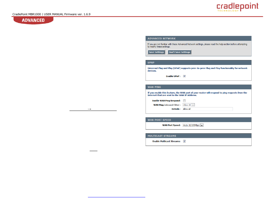 Etwork, 7 network | Cradlepoint WIPIPE MBR1000 User Manual | Page 54 / 130
