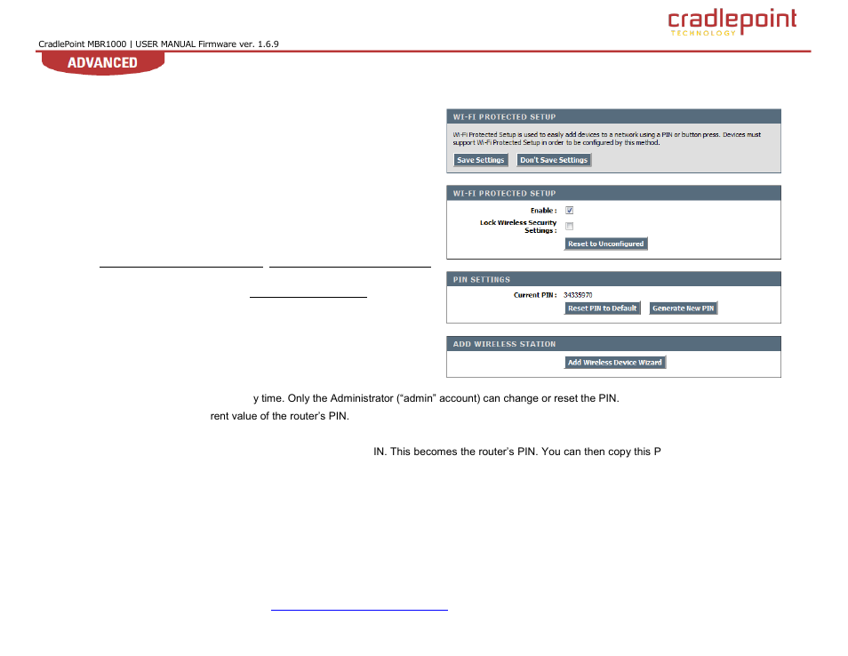 Wi-fi, Rotected, Etup | 14 wi-fi protected setup | Cradlepoint WIPIPE MBR1000 User Manual | Page 71 / 130