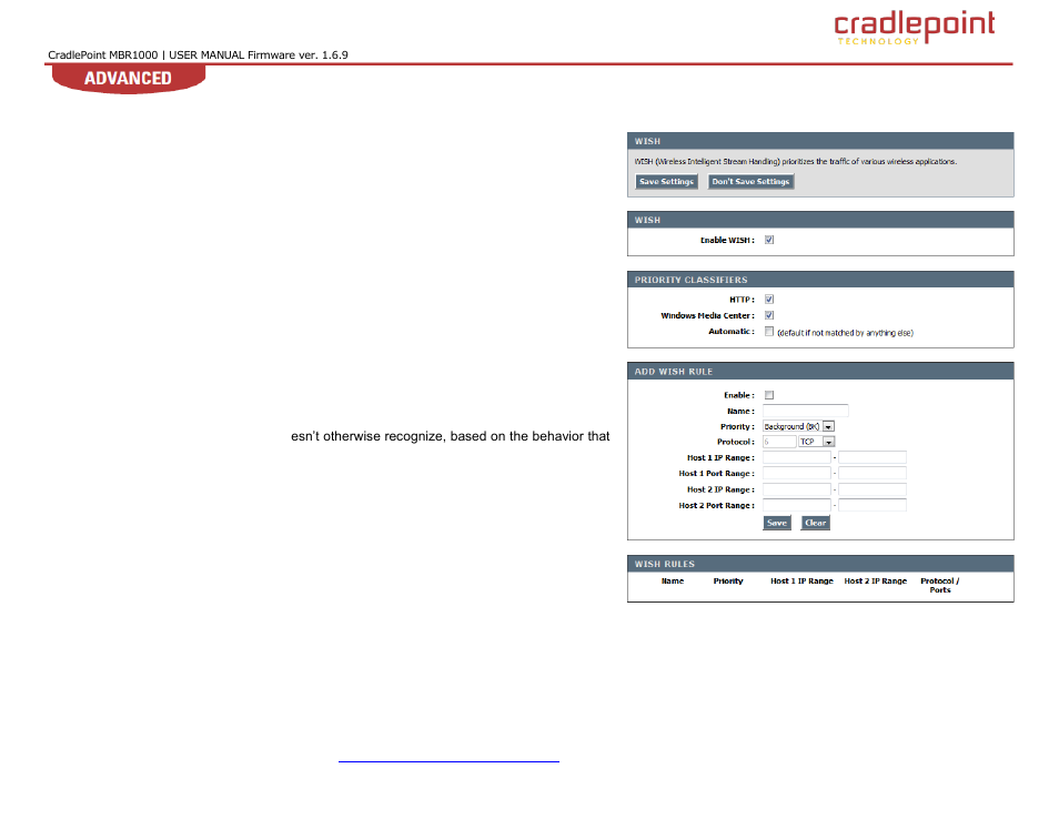 Wish, 15 wish | Cradlepoint WIPIPE MBR1000 User Manual | Page 74 / 130