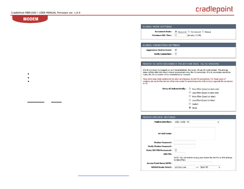 Ettings, 3 settings | Cradlepoint WIPIPE MBR1000 User Manual | Page 80 / 130