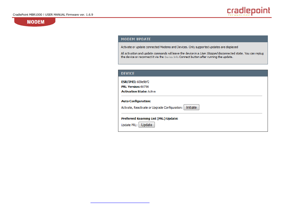 Pdate, 4 update | Cradlepoint WIPIPE MBR1000 User Manual | Page 85 / 130