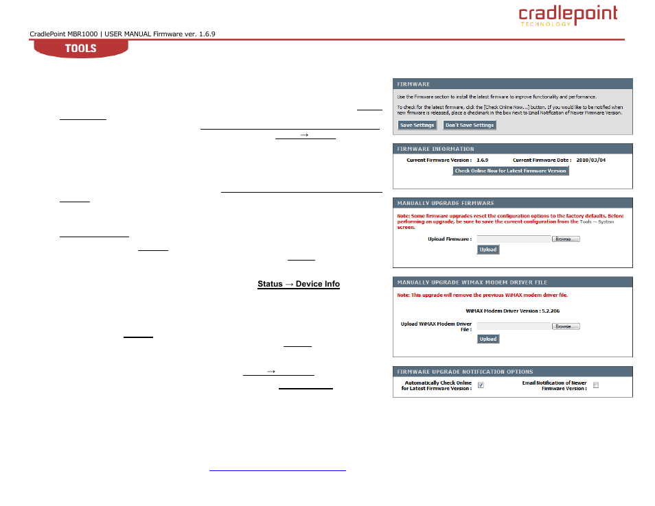 Irmware, 4 firmware | Cradlepoint WIPIPE MBR1000 User Manual | Page 93 / 130