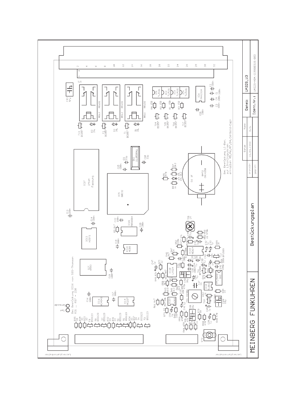 Component layout | Meinberg UA32S User Manual | Page 21 / 24