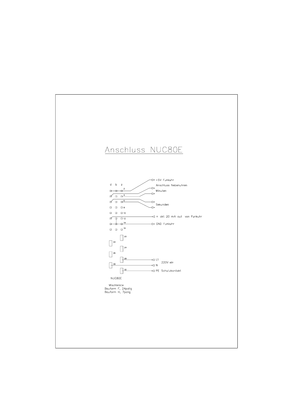 Schematic line booster, Schematic microprocessor and display | Meinberg NUC80E User Manual | Page 9 / 20