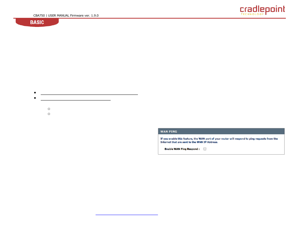 Cradlepoint WIPIPE CBA750 User Manual | Page 34 / 89