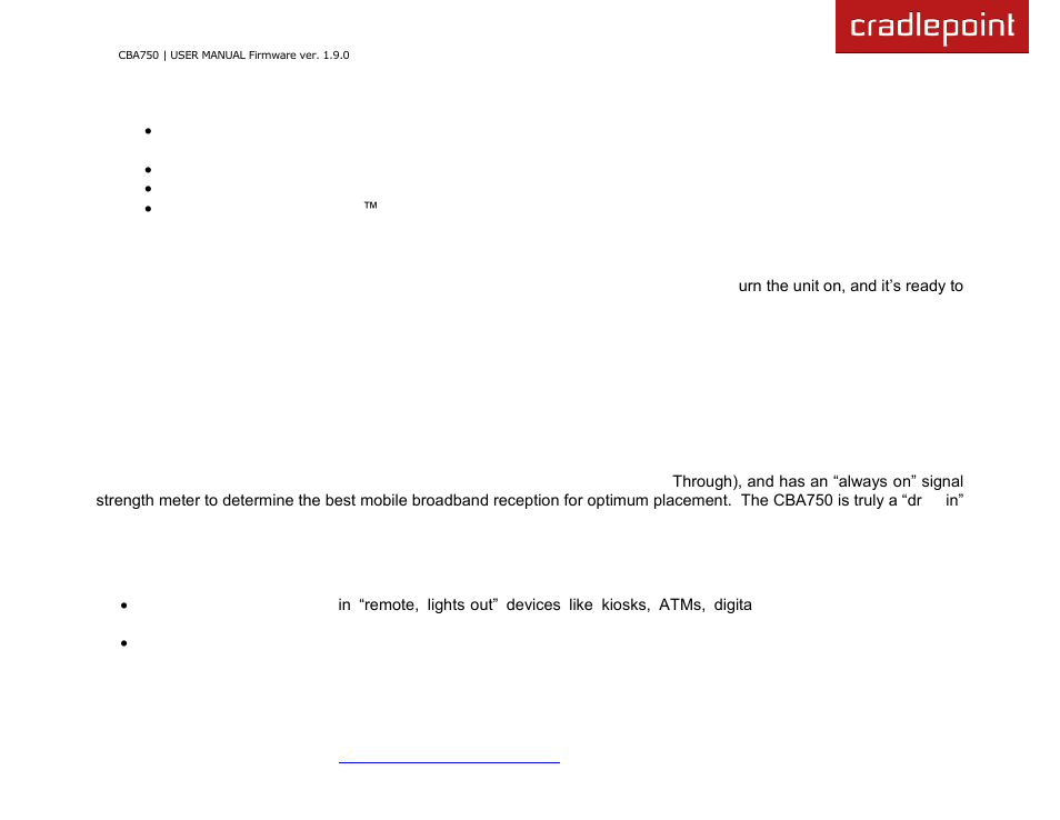 Cradlepoint WIPIPE CBA750 User Manual | Page 5 / 89