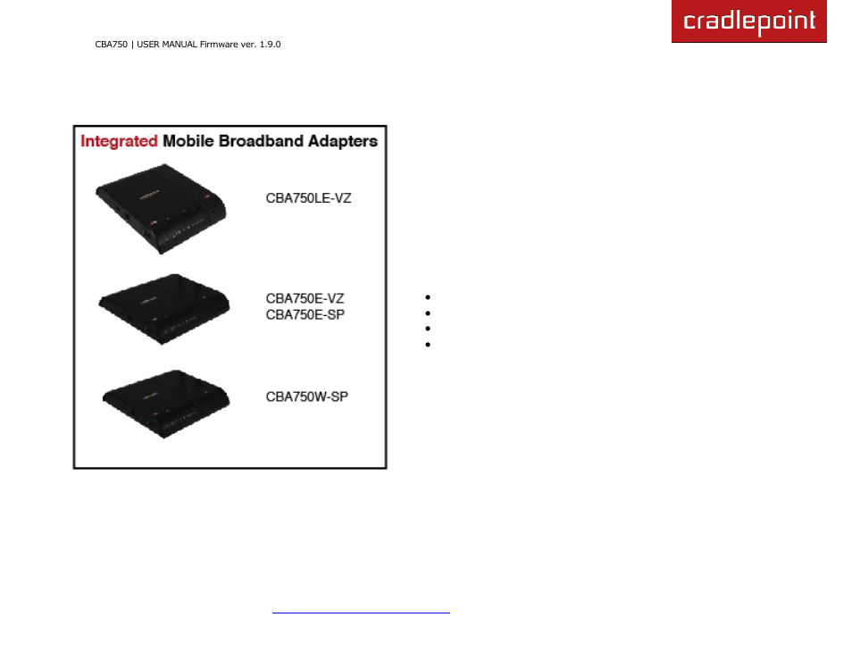 Cradlepoint WIPIPE CBA750 User Manual | Page 7 / 89