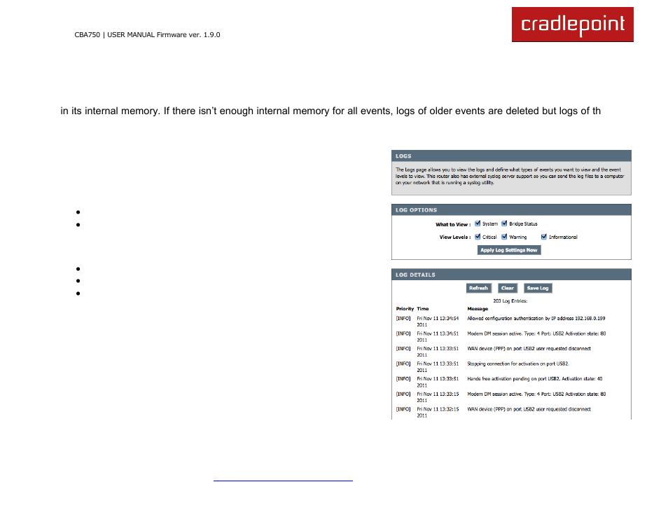Cradlepoint WIPIPE CBA750 User Manual | Page 70 / 89