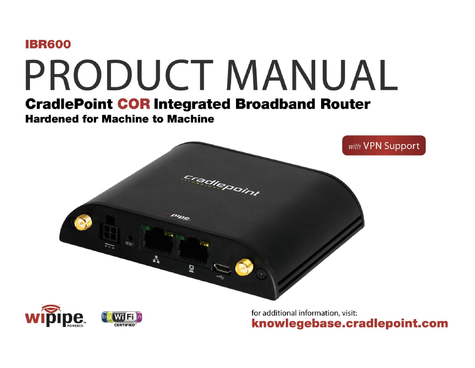 Cradlepoint IBR600 User Manual | 152 pages