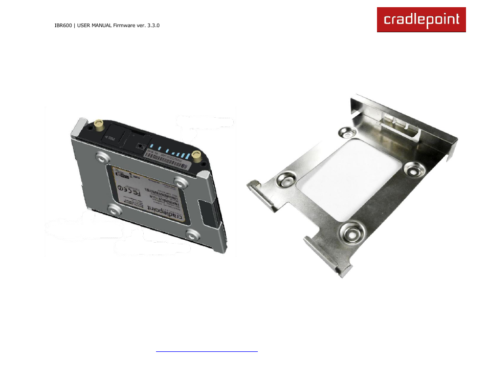 2 mounting bracket | Cradlepoint IBR600 User Manual | Page 13 / 152