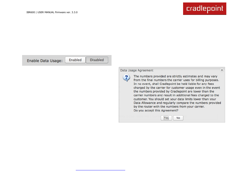 2 data usage (advanced mode only) | Cradlepoint IBR600 User Manual | Page 85 / 152