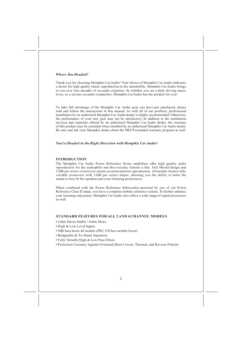 Âê 3 | Memphis 16PR2100 User Manual | Page 3 / 16