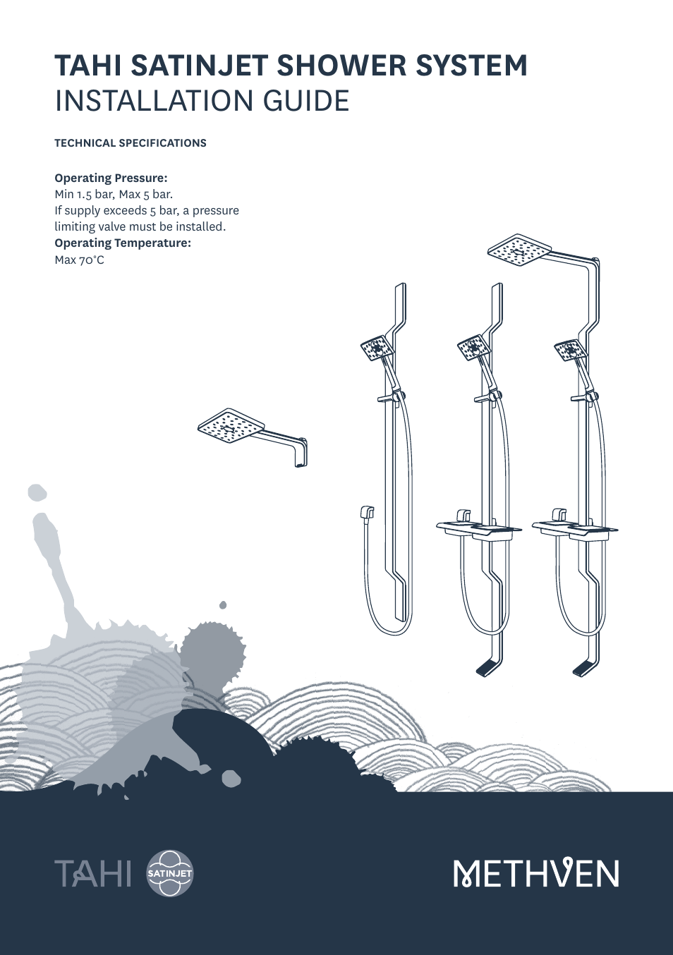 Methven Tahi Satinjet Shower System User Manual | 12 pages