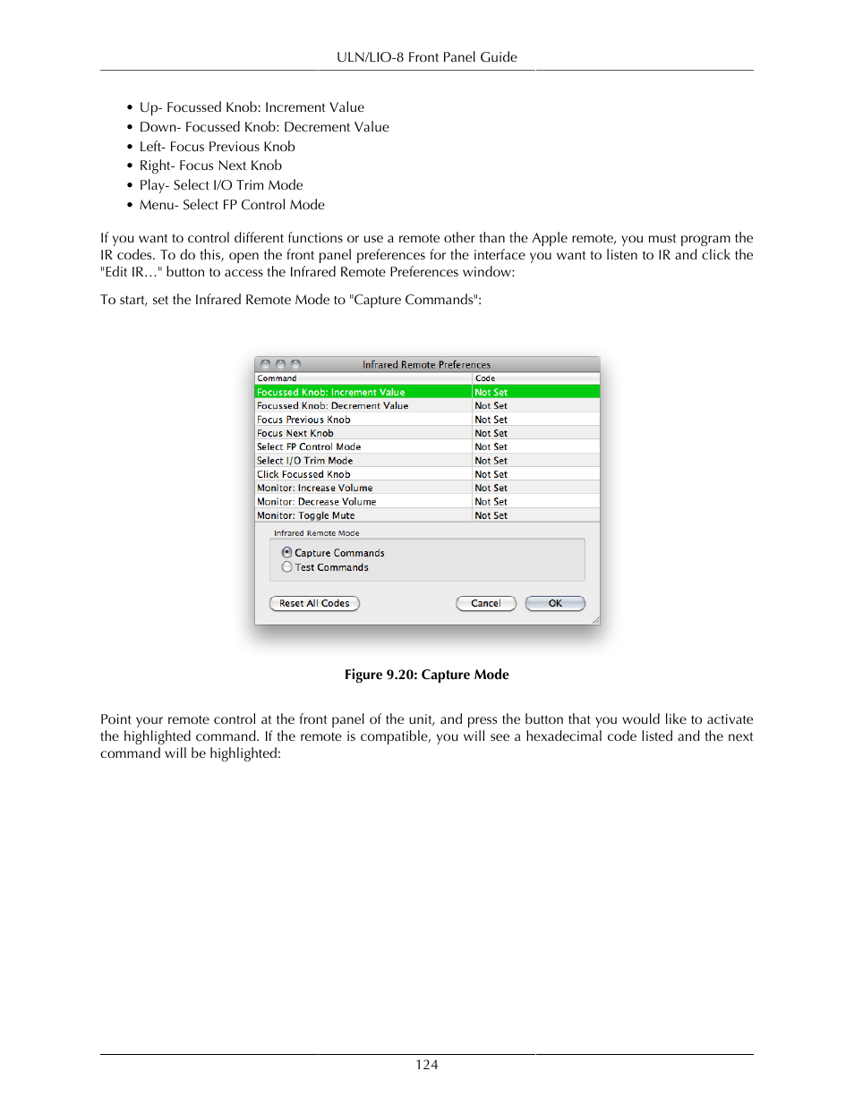 Capture mode | Metric Halo Mobile I/O User Manual | Page 124 / 371