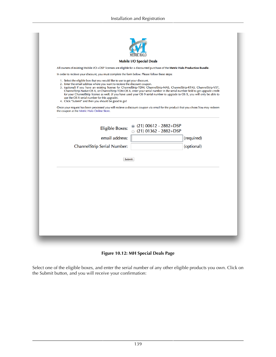 Metric Halo Mobile I/O User Manual | Page 139 / 371