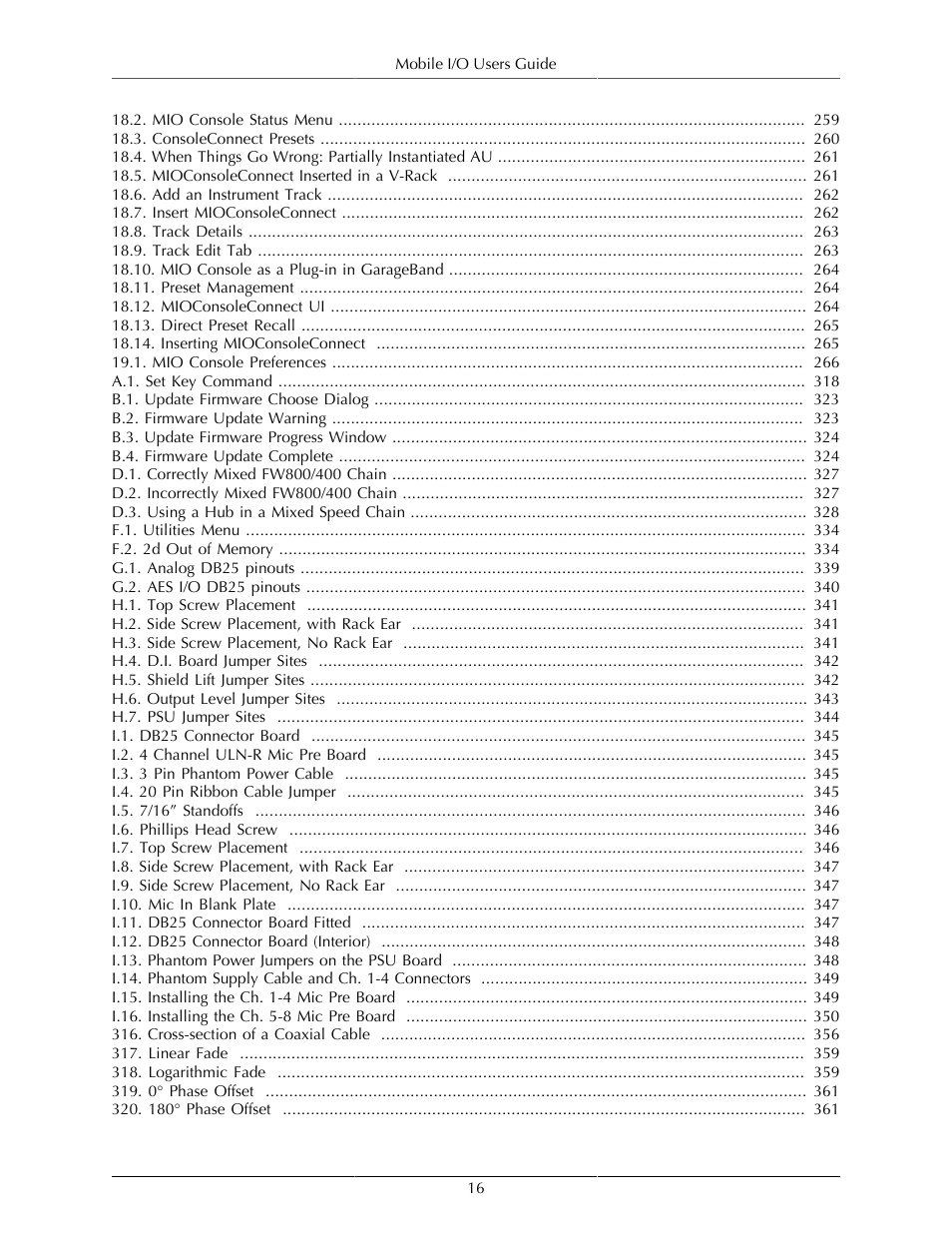 Metric Halo Mobile I/O User Manual | Page 16 / 371