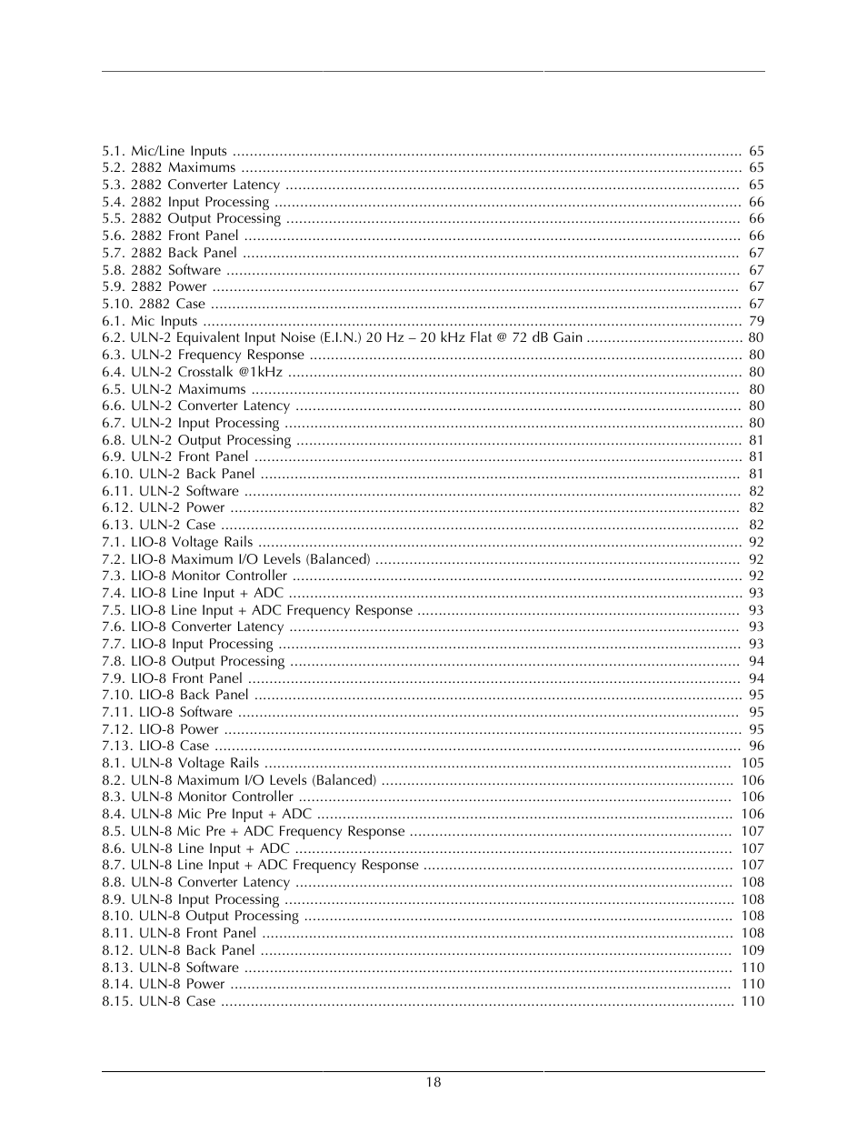 List of tables | Metric Halo Mobile I/O User Manual | Page 18 / 371