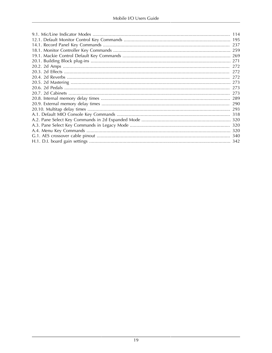Metric Halo Mobile I/O User Manual | Page 19 / 371