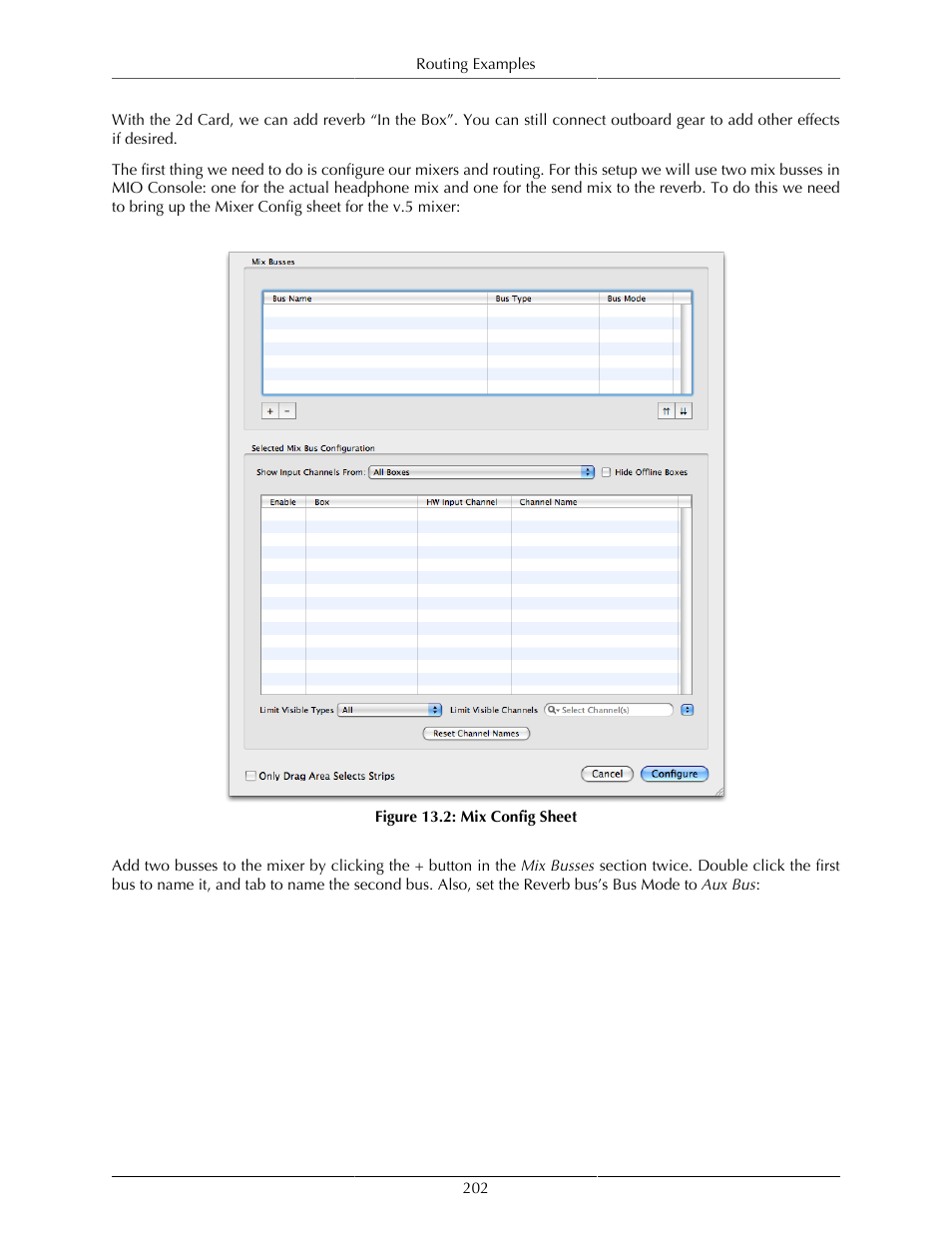 Mix config sheet | Metric Halo Mobile I/O User Manual | Page 202 / 371