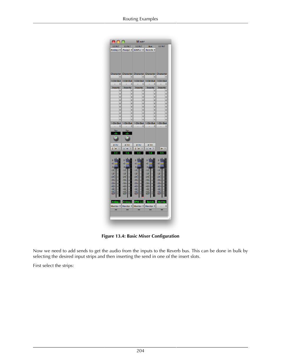 Basic mixer configuration | Metric Halo Mobile I/O User Manual | Page 204 / 371