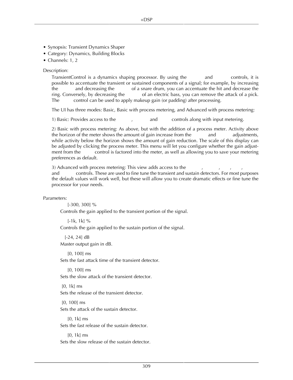 Transientcontrol | Metric Halo Mobile I/O User Manual | Page 309 / 371