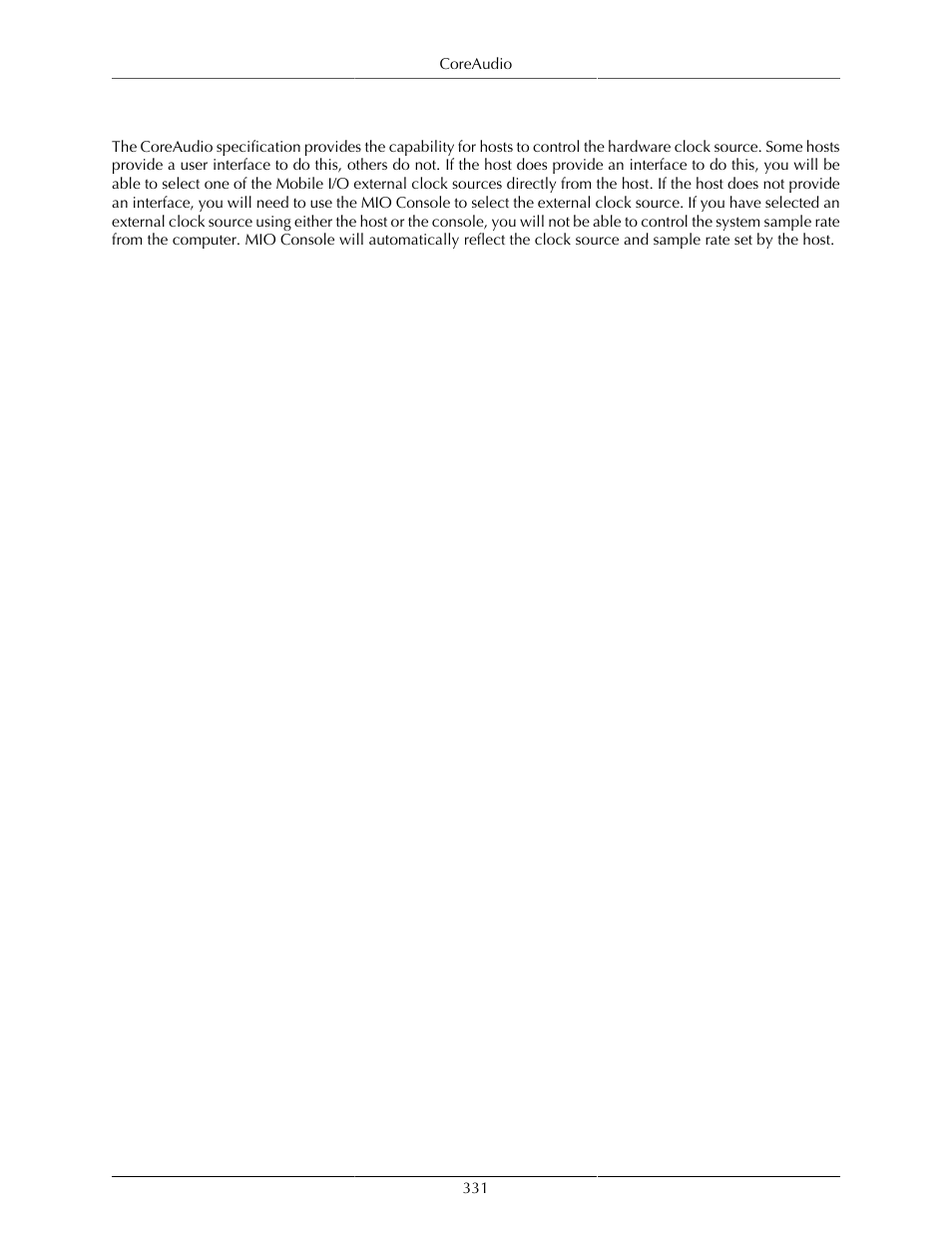 Clock sources | Metric Halo Mobile I/O User Manual | Page 331 / 371