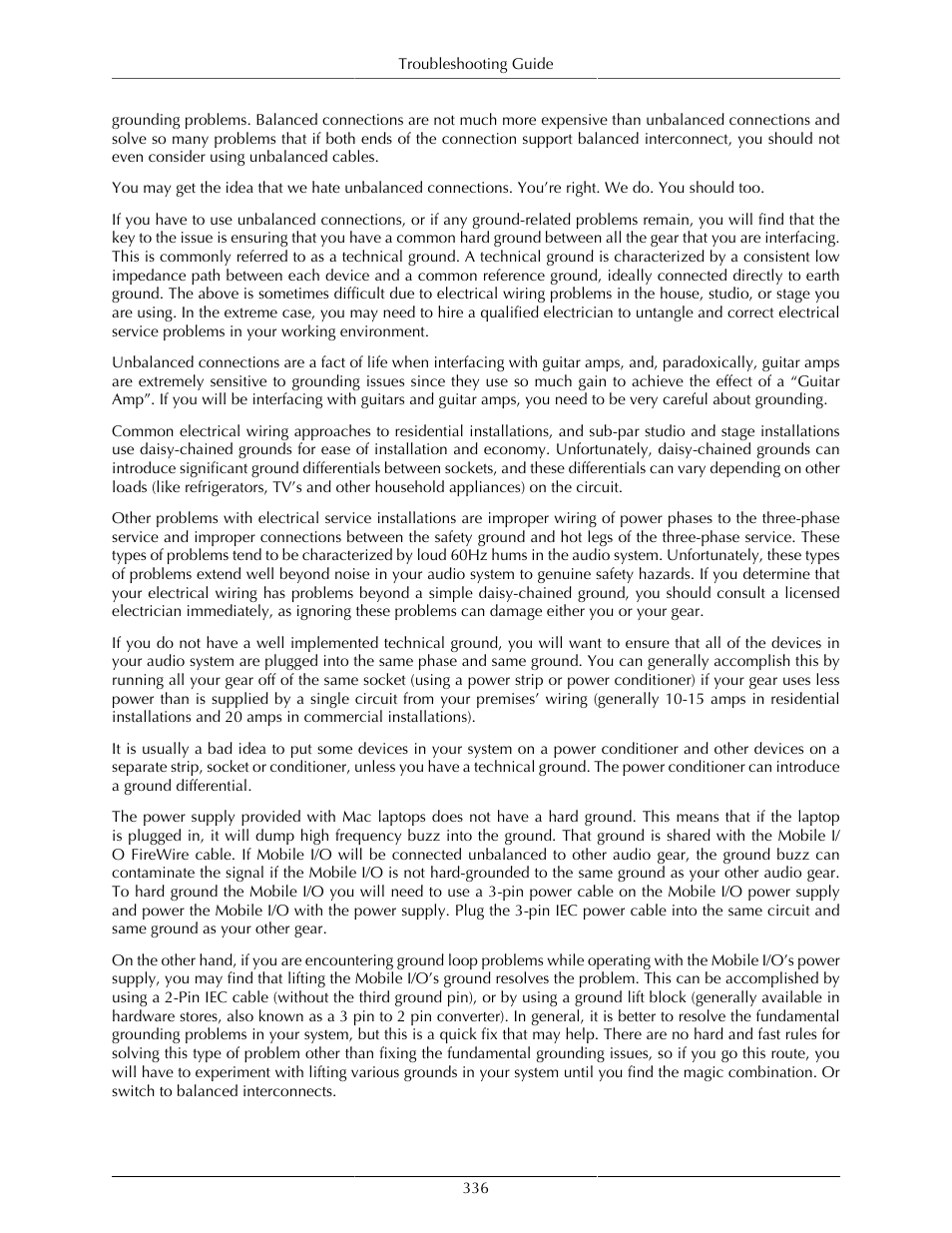 Metric Halo Mobile I/O User Manual | Page 336 / 371