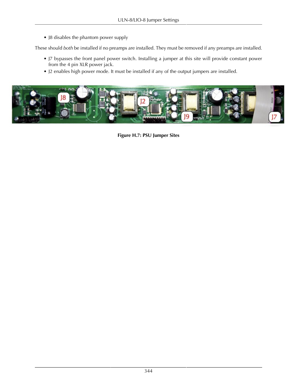 H.7. psu jumper sites | Metric Halo Mobile I/O User Manual | Page 344 / 371