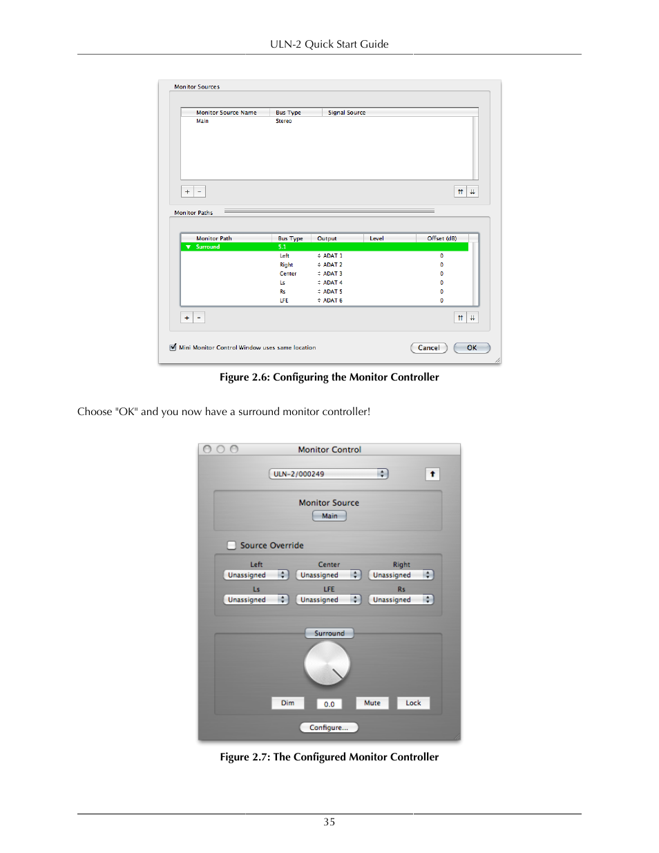 Configuring the monitor controller, 35 2.7. the configured monitor controller | Metric Halo Mobile I/O User Manual | Page 35 / 371