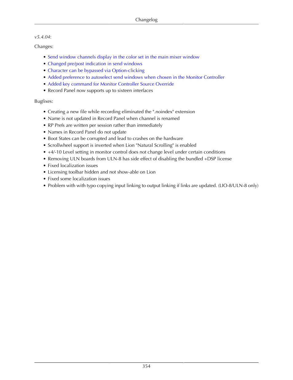 Metric Halo Mobile I/O User Manual | Page 354 / 371