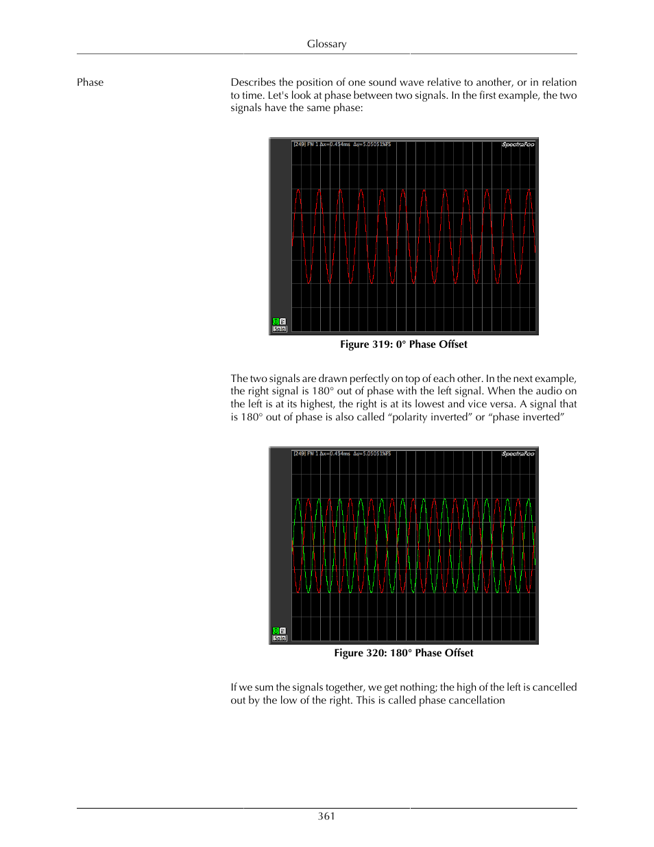 0° phase offset, 361 320. 180° phase offset | Metric Halo Mobile I/O User Manual | Page 361 / 371