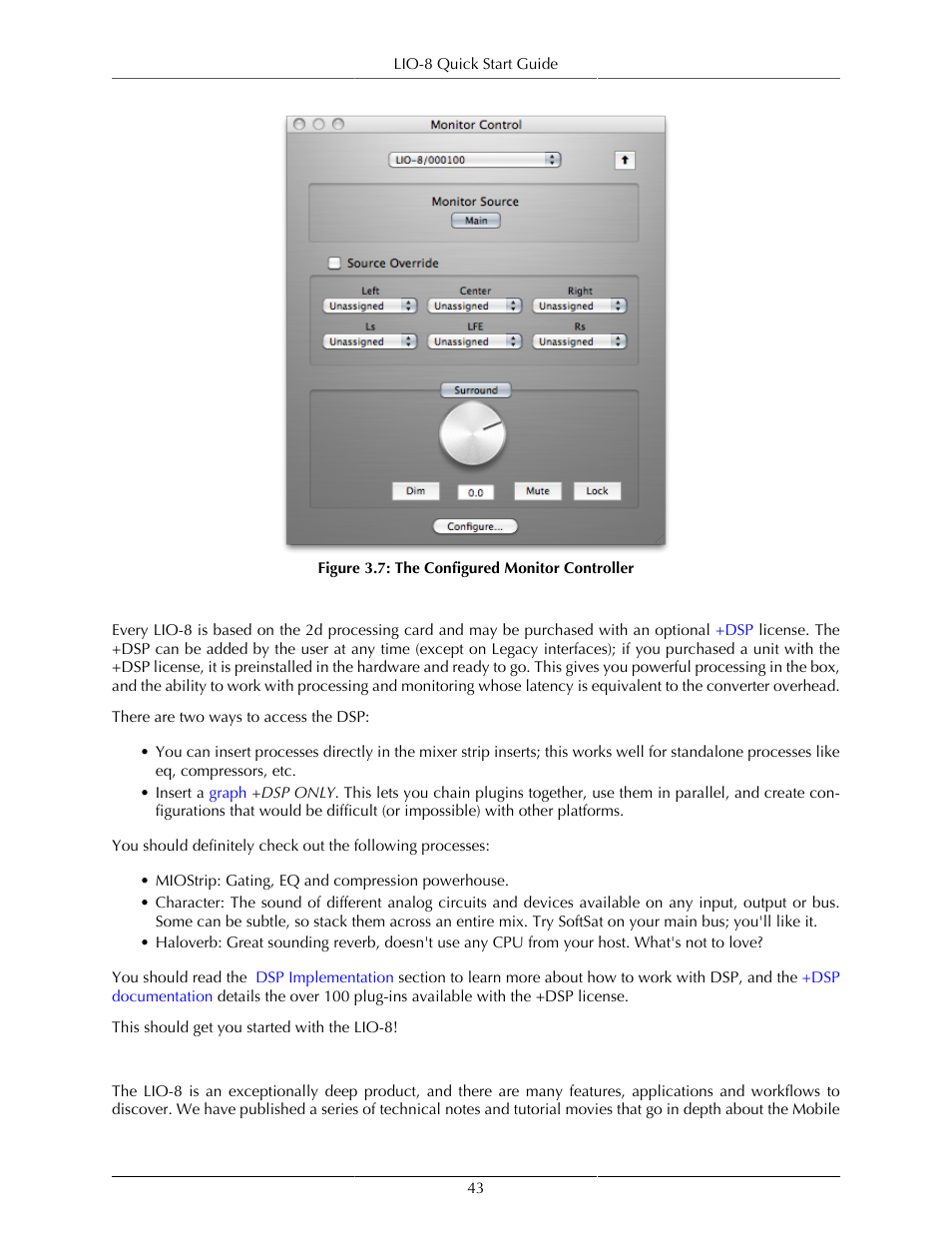 Unleash the dsp, Additional resources, The configured monitor controller | Metric Halo Mobile I/O User Manual | Page 43 / 371