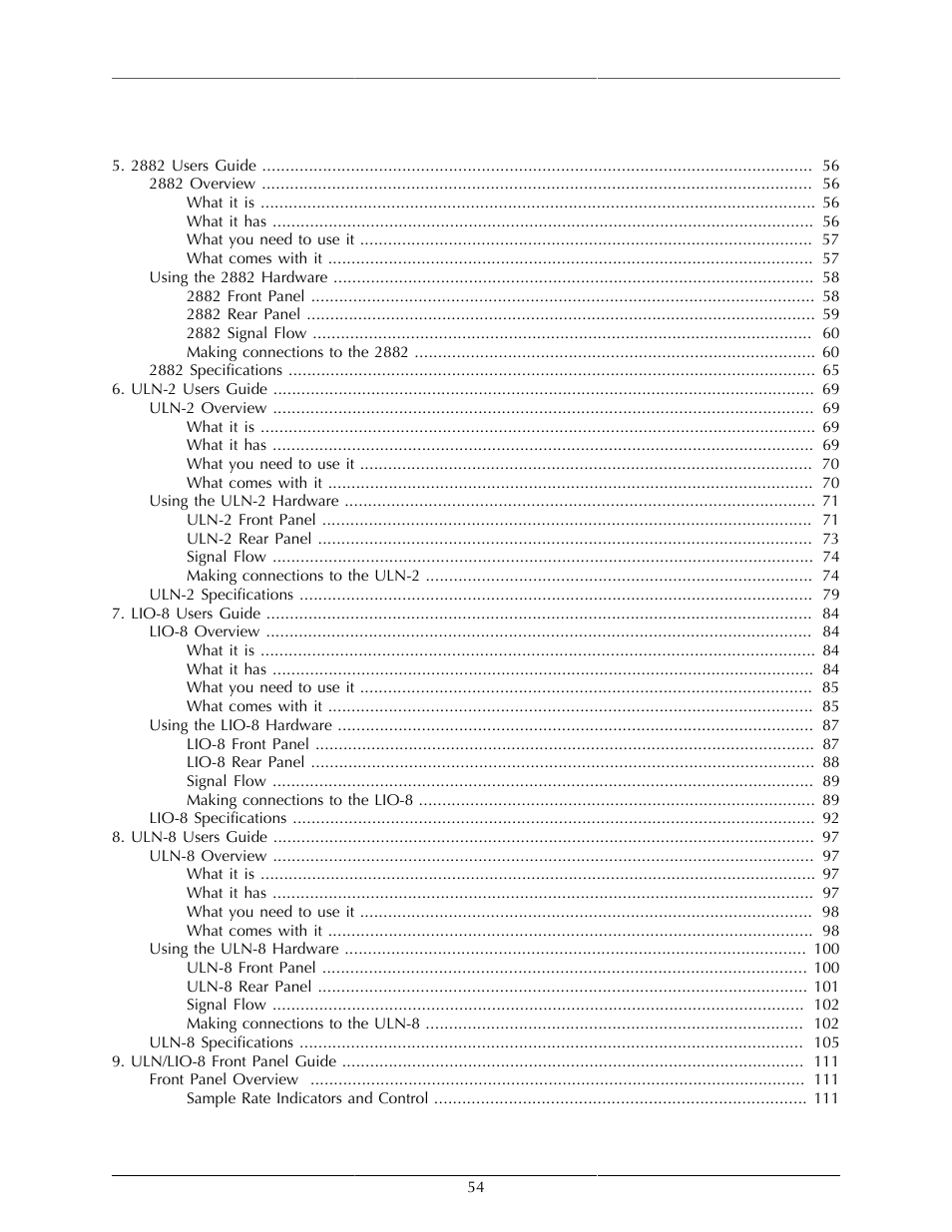 Metric Halo Mobile I/O User Manual | Page 54 / 371