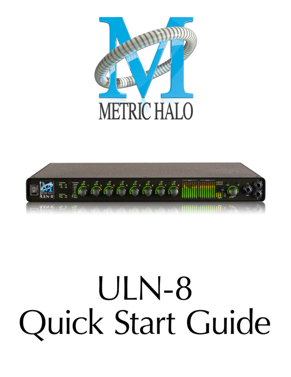 Metric Halo ULN-8 User Manual | 12 pages