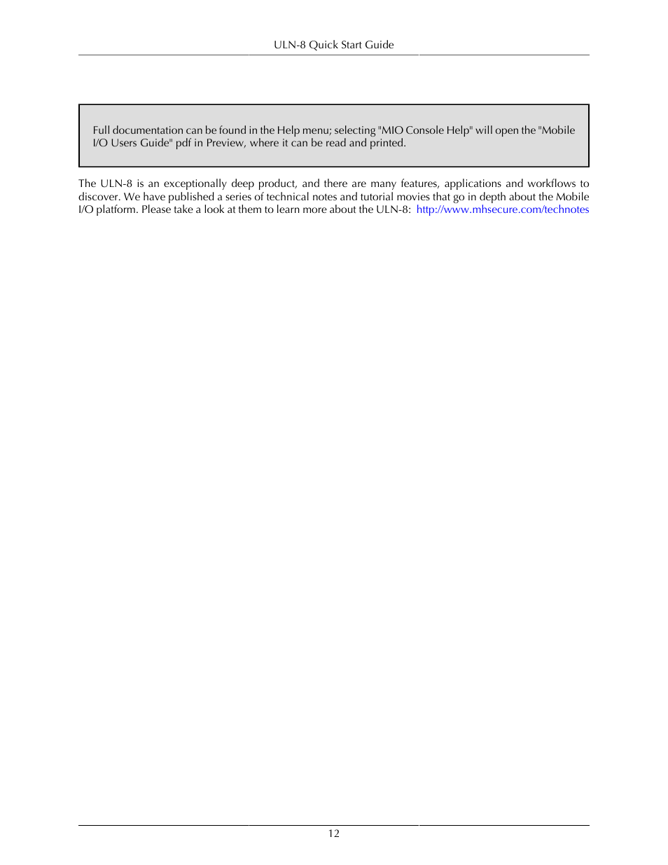 Additional resources | Metric Halo ULN-8 User Manual | Page 12 / 12