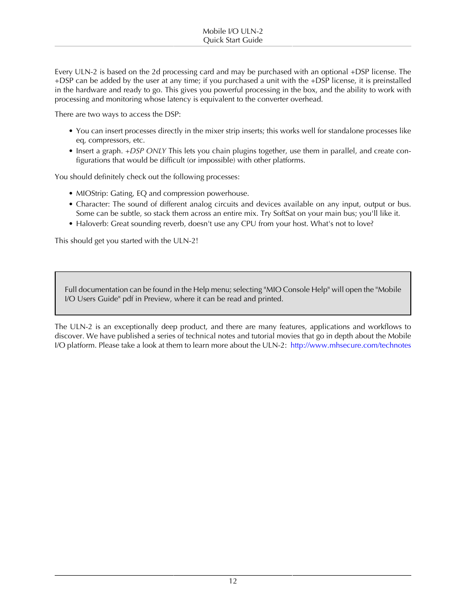Unleash the dsp, Additional resources, 12 additional resources | Metric Halo ULN-2 QuickStartGuide User Manual | Page 12 / 12